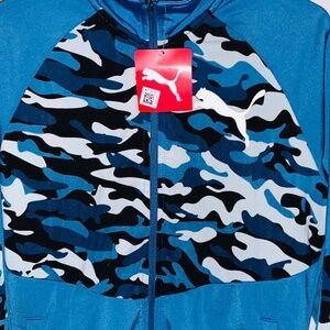 Men’s Rare PUMA Jacket Camo BLUE NEW WITH TAGS